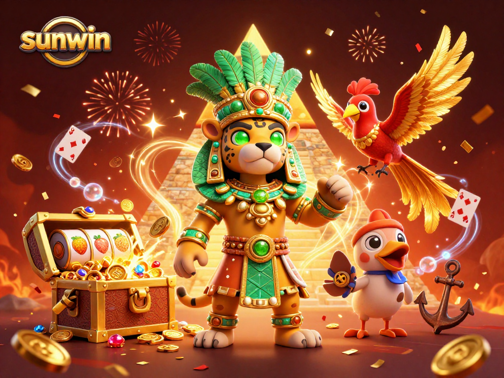 Engage with the thrilling sunwin slots experience featuring vibrant 3D elements.