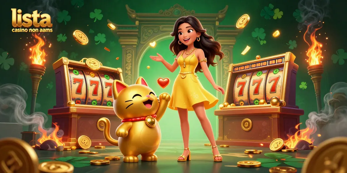 Interagisci con la lista casino non AAMS attraverso slot vivaci, simboli fortunati ed elementi interattivi.