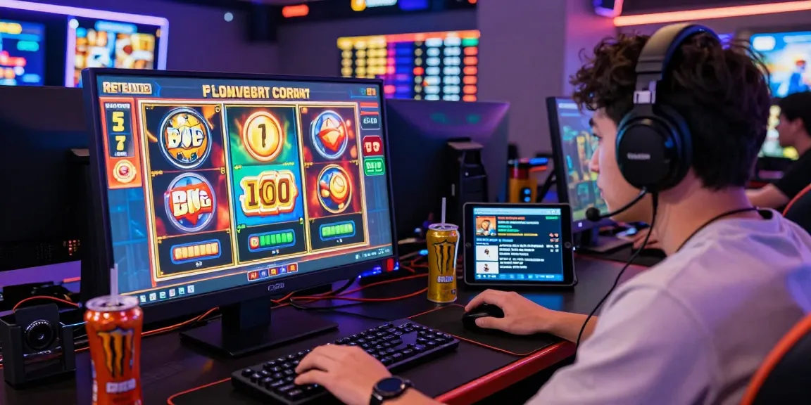 Engaging player enjoying bonus buy slots with vibrant graphics and casino atmosphere.