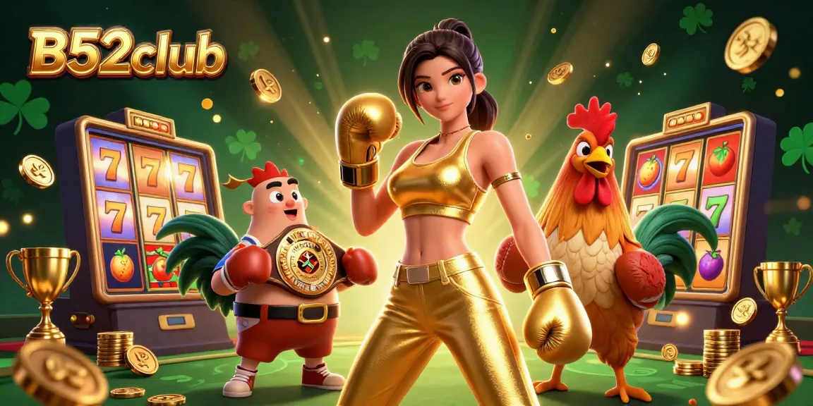 Experience exciting slots and jackpots at B52club with vibrant characters and captivating gaming elements.