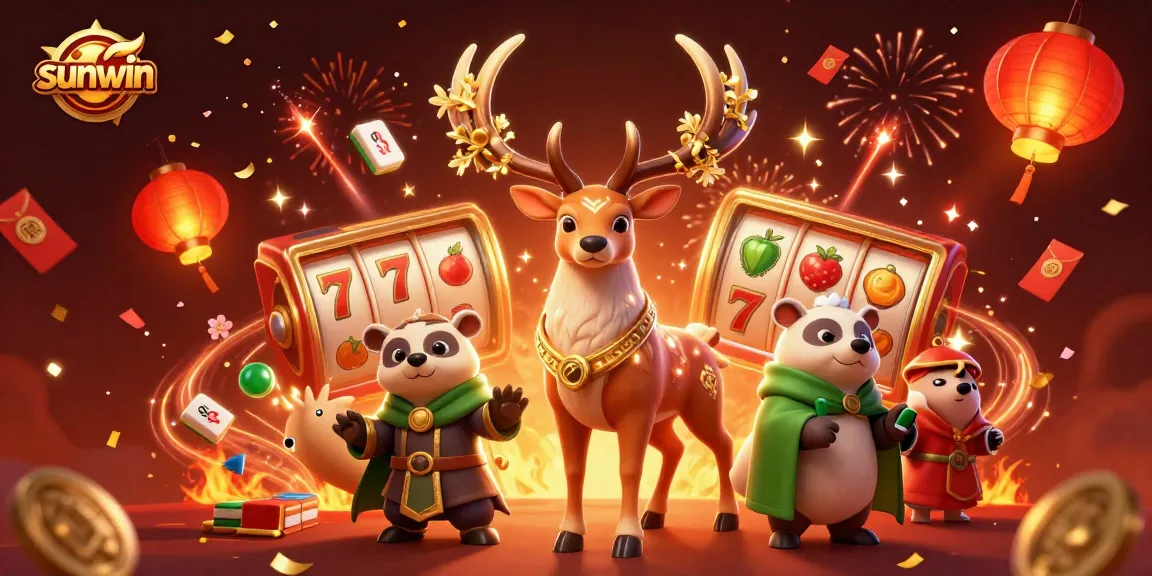 Experience thrilling gameplay at sunwin with vibrant casino symbols and magical characters illustrating excitement.