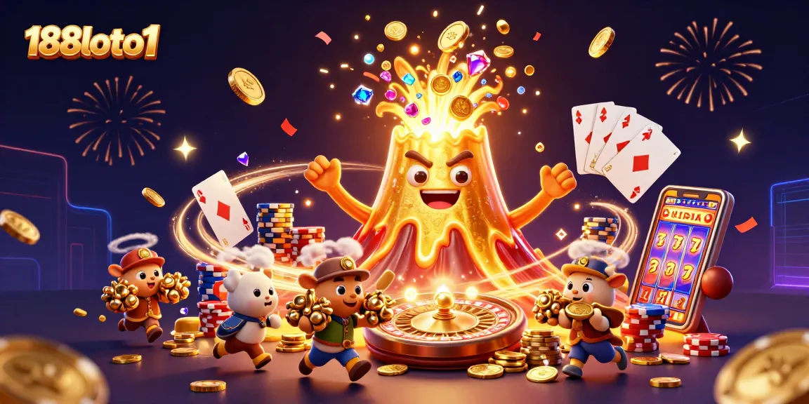 Win exciting treasures with 188loto1 at the vibrant golden volcano casino game.