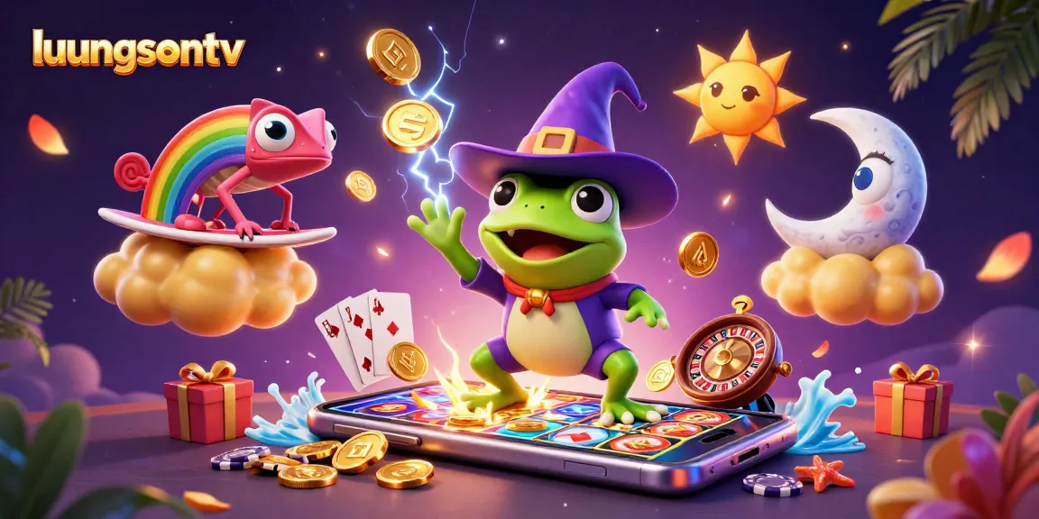 luongsontv brings the excitement of online casinos to life with vibrant 3D illustration.