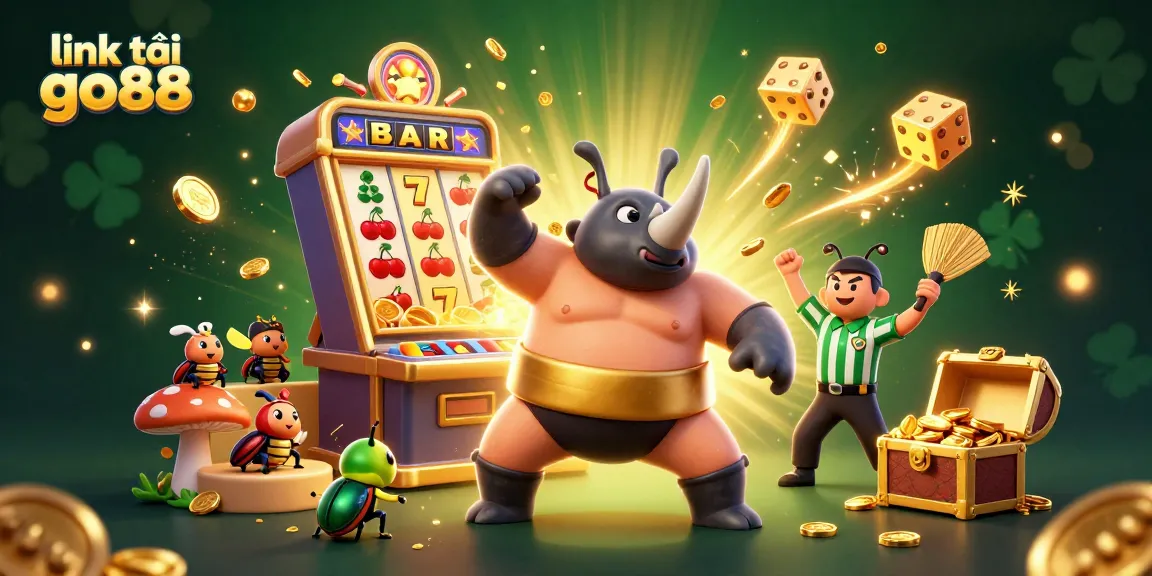 Experience the thrill of winning with link tải go88 in this vibrant online casino illustration.