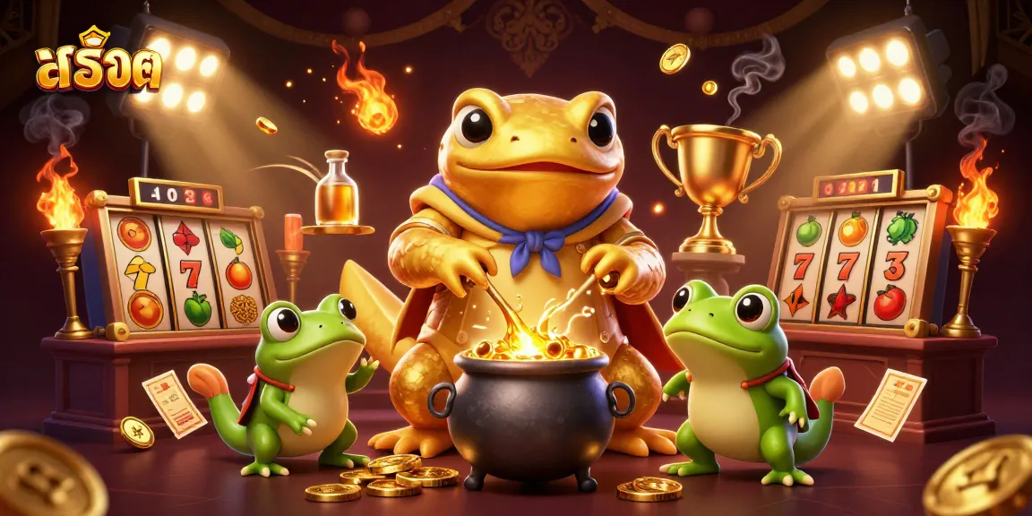 Experience epic สล็อต action with a golden salamander alchemist and dynamic slot elements in a magical scene.