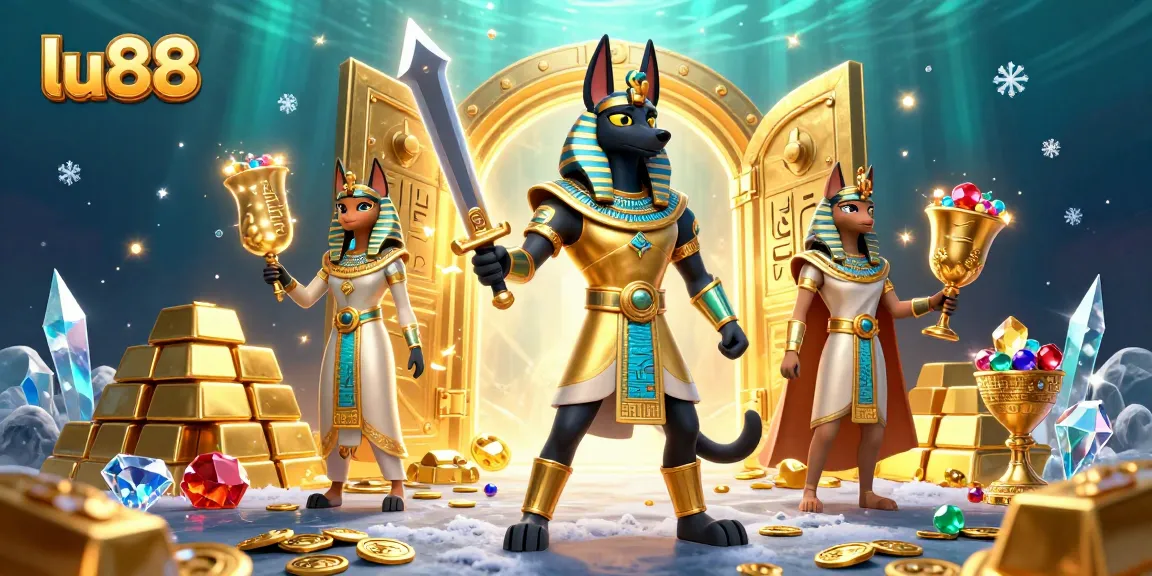 Experience the exciting lu88 gaming adventure filled with treasures and ancient Egyptian warriors.