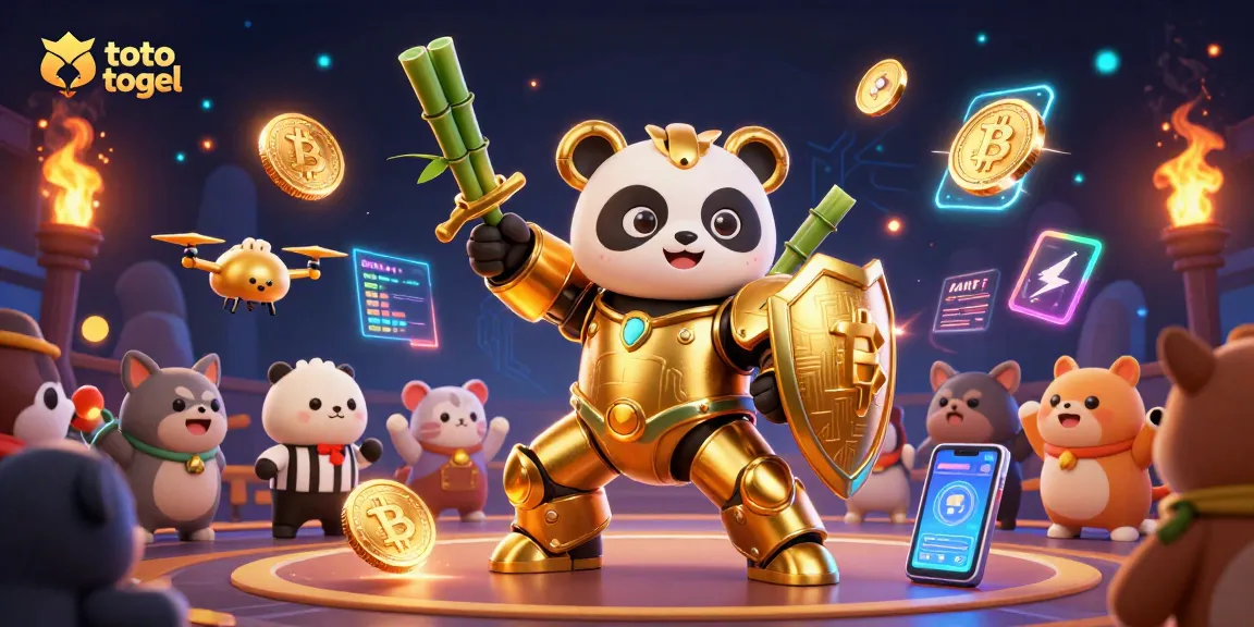 Engage in thrilling lotto gaming with toto togel in this vibrant 3D illustration masterpiece.