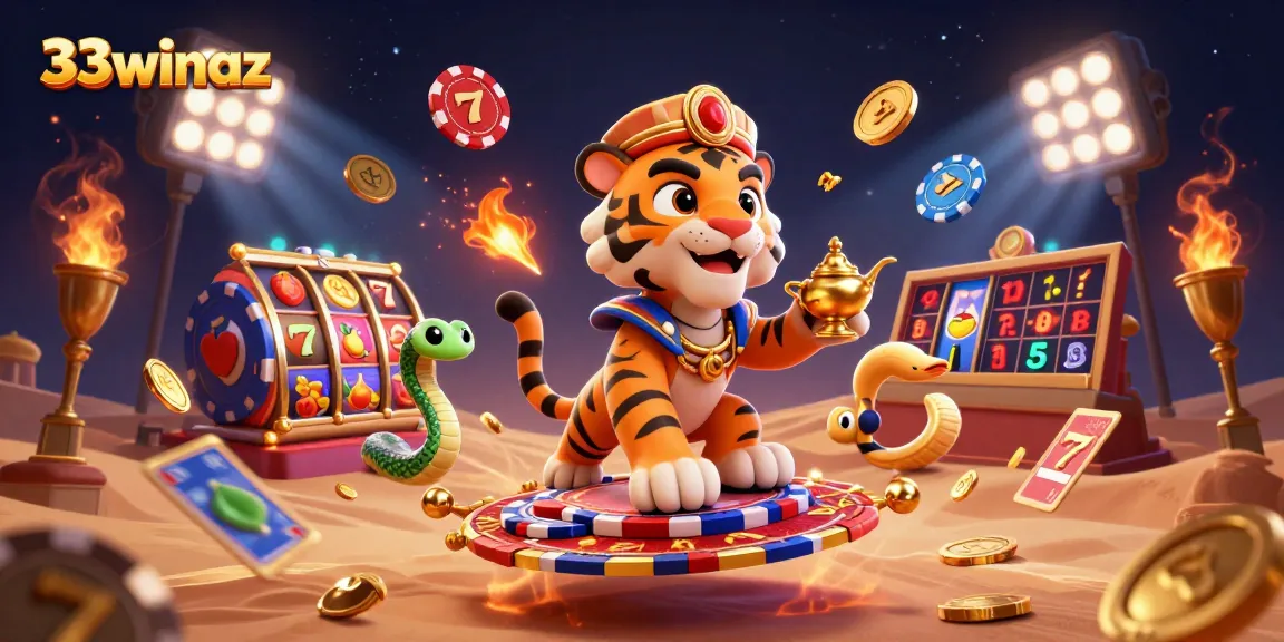 Engage with the bright world of 33winaz featuring rich casino elements and vibrant characters.