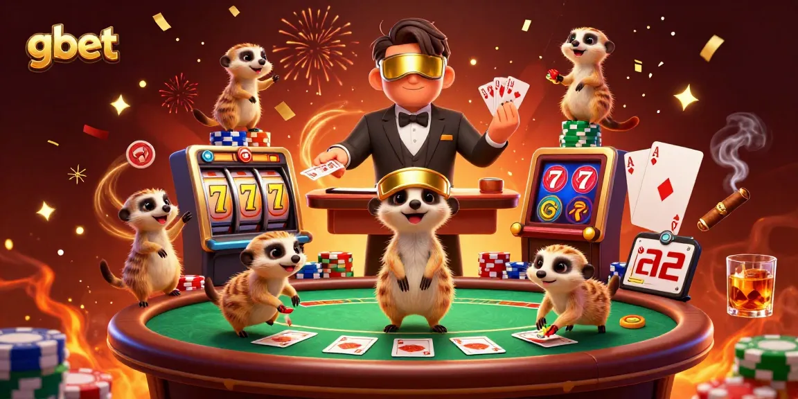 Experience the excitement at gbet casino with cute meerkats running slot games and ensuring fun.