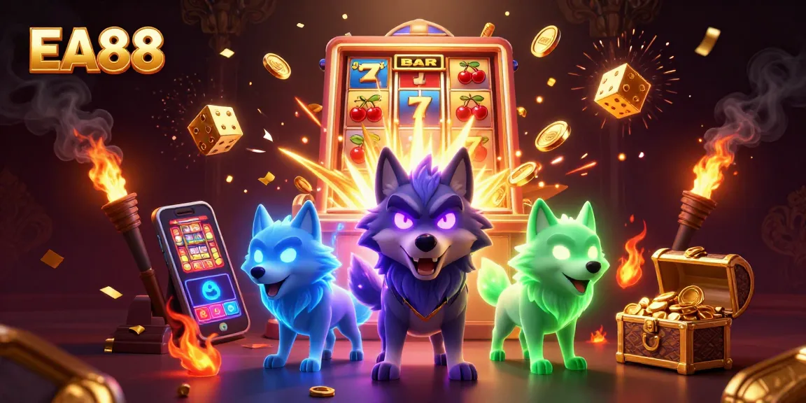 Experience thrilling gameplay at EA88 with shadow wolves and dynamic casino elements.