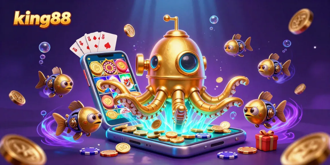 Experience thrilling gaming at king88 with an engaging underwater scene featuring splendid treasure.