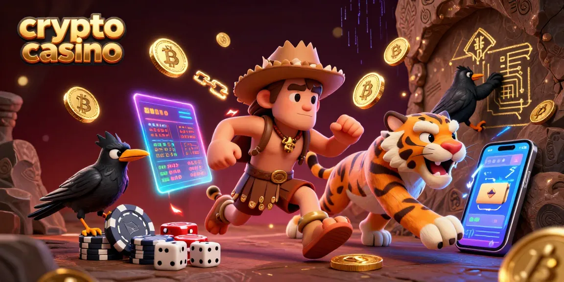 Engage with the vibrant crypto casino scene featuring cavemen and sabertooth tiger duo running their prehistoric gaming adventure.