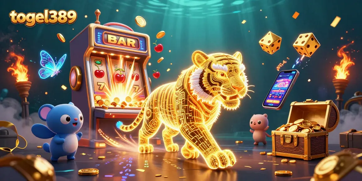 Experience thrilling games with togel389's neon-tiger casino adventure complete with jackpot excitement.