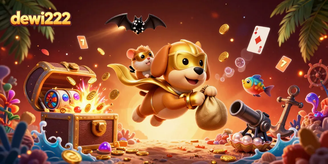 Menangkan permainan di dewi222 dengan karakter kartun superhero anjing, slot modis, dan harta karun yang berlimpah.