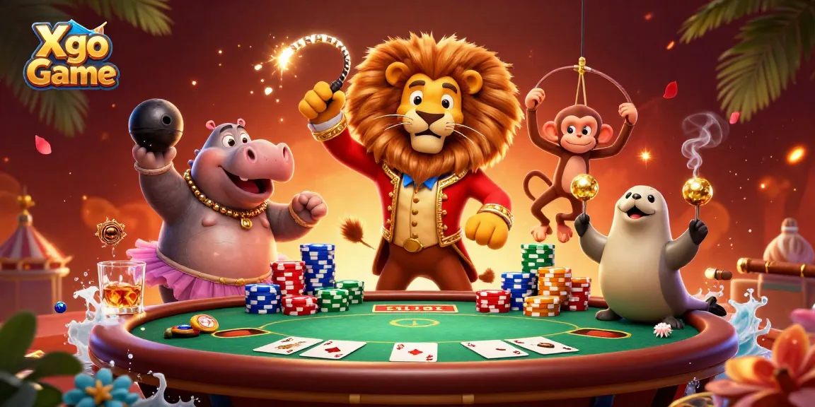 Xgo Game showcases thrilling casino action with vibrant characters in a lively setting.