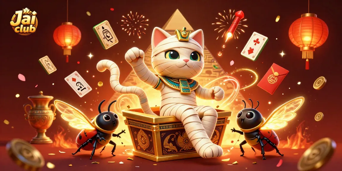 Experience the excitement of Jai club with this vibrant casino-themed illustration.