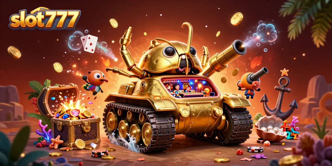 Menangkan permainan slot777 dengan tangki kasino 3D yang menampilkan petunjuk keberuntungan!