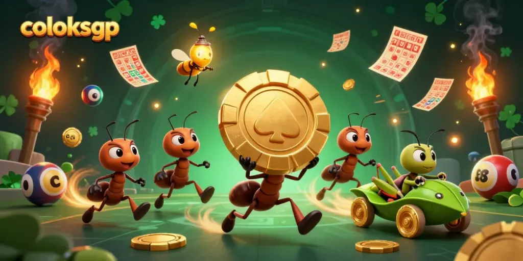 Coloksgp menghadirkan ilustrasi kasino 3D menarik dengan karakter yang dinamis dan elemen lotere yang memikat.