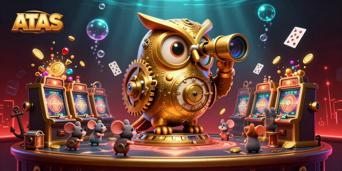 ATAS elevates the gaming experience with vibrant slots amid a dynamic casino floor.