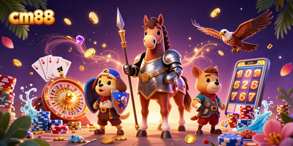 Engage with thrilling cm88 casino adventures featuring knights and treasures in a vibrant 3D scene.