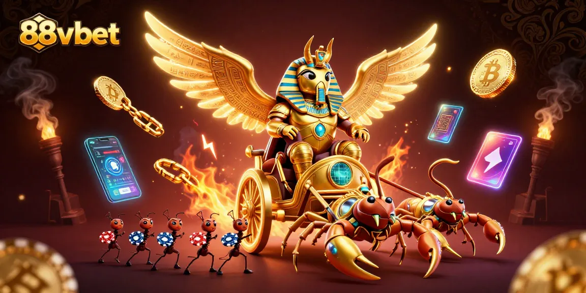 Experience winning strategies at 88vbet with vibrant 3D casino elements and characters.