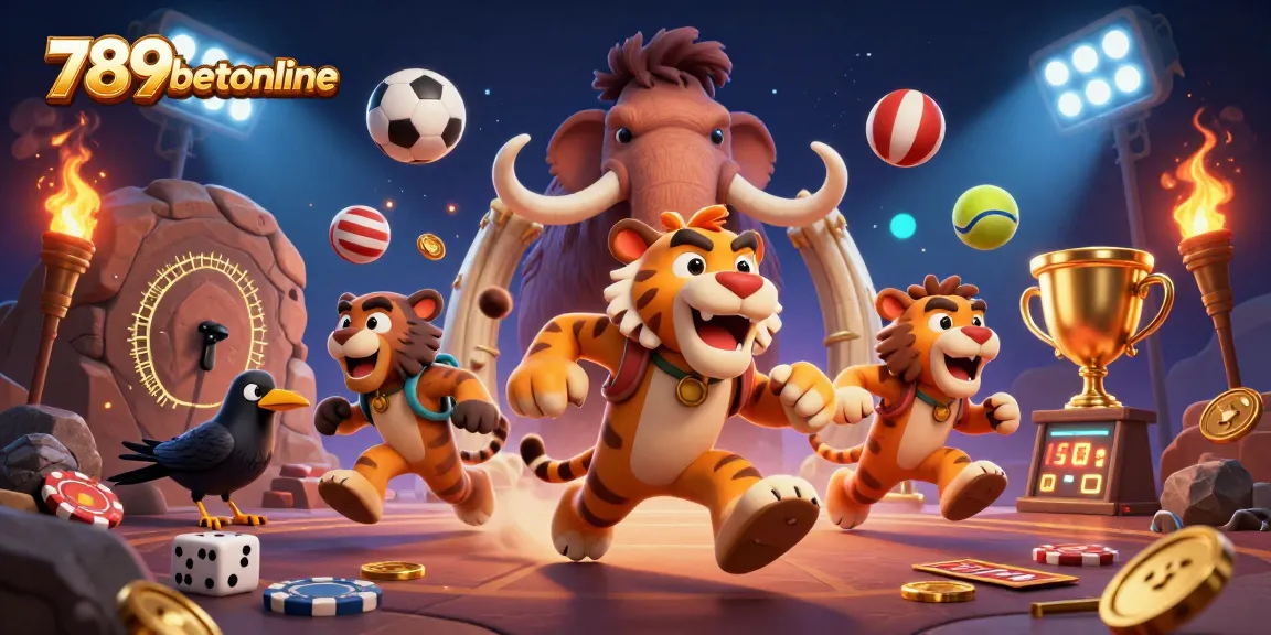 Engage with 789betonline's dynamic prehistoric casino adventure featuring a caveman duo and exciting games.