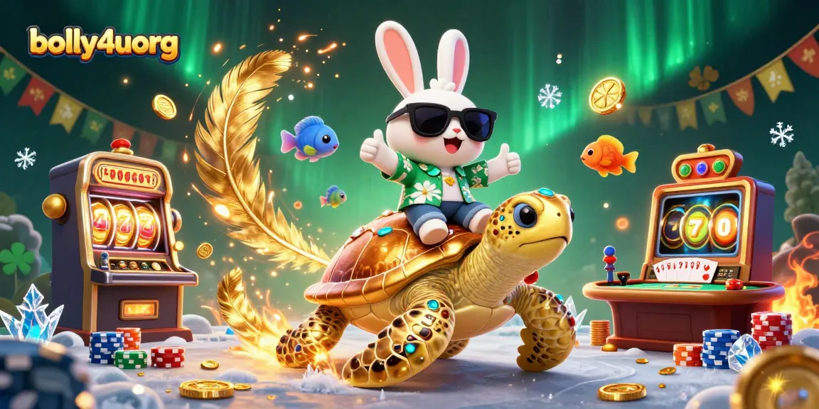 Play thrilling games with bolly4uorg's animated characters in a vibrant casino-themed scene.