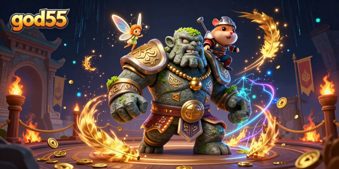 Win big at god55 with exciting 3D scenes of magical characters and vibrant casino elements.