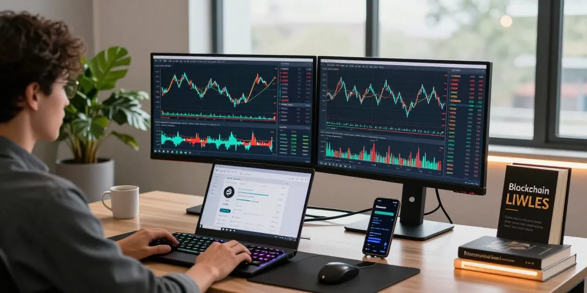 Cricbet trading workspace with crypto exchange displays and secure wallet setup