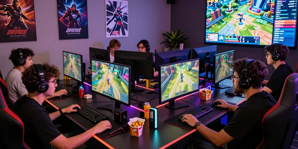 Penggemar boswin88 bersaing dalam turnamen game online dengan peralatan gaming canggih dan suasana menyenangkan